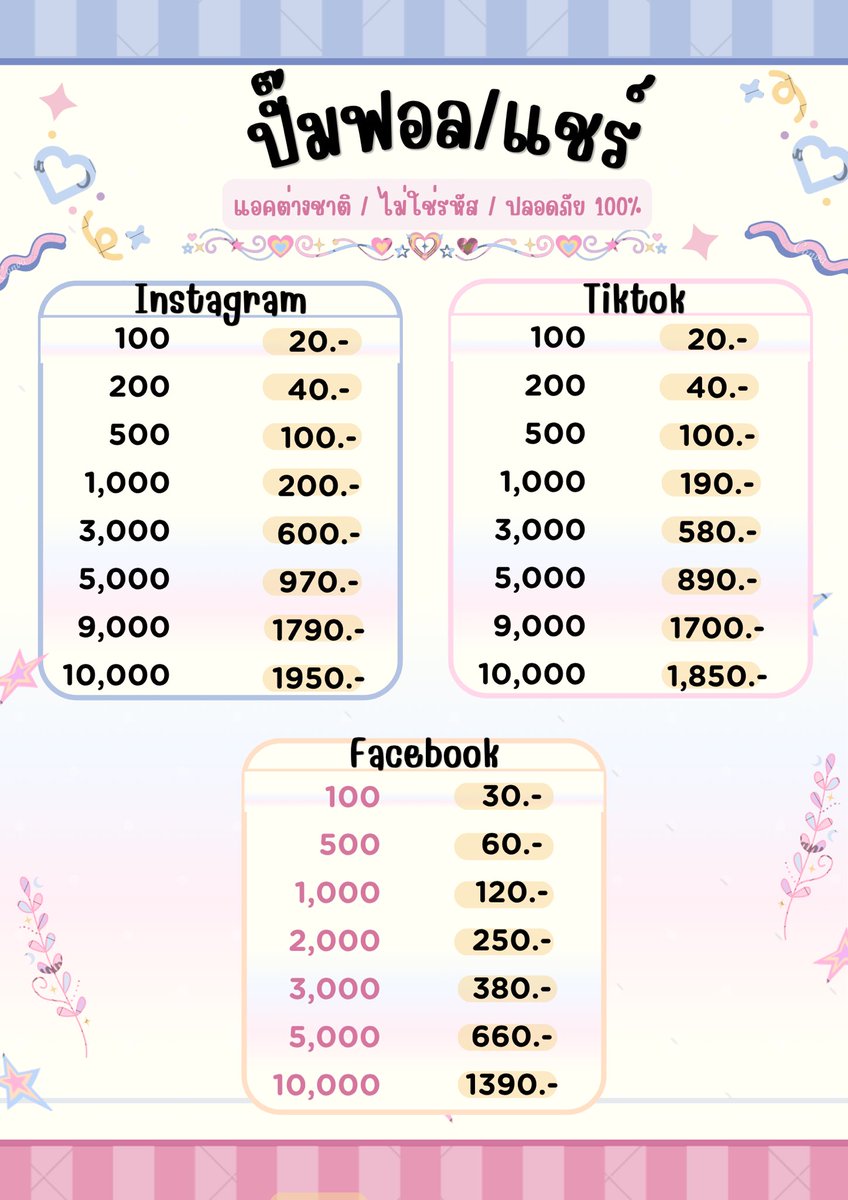 ปั๊มไลค์ | ฟอลพี่มะลิ🌸 tweet media