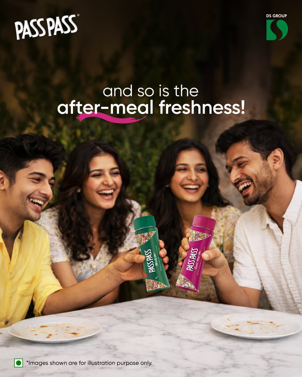 A good meal feels great when shared, and even better when it ends with the refreshing flavours of Pass Pass.