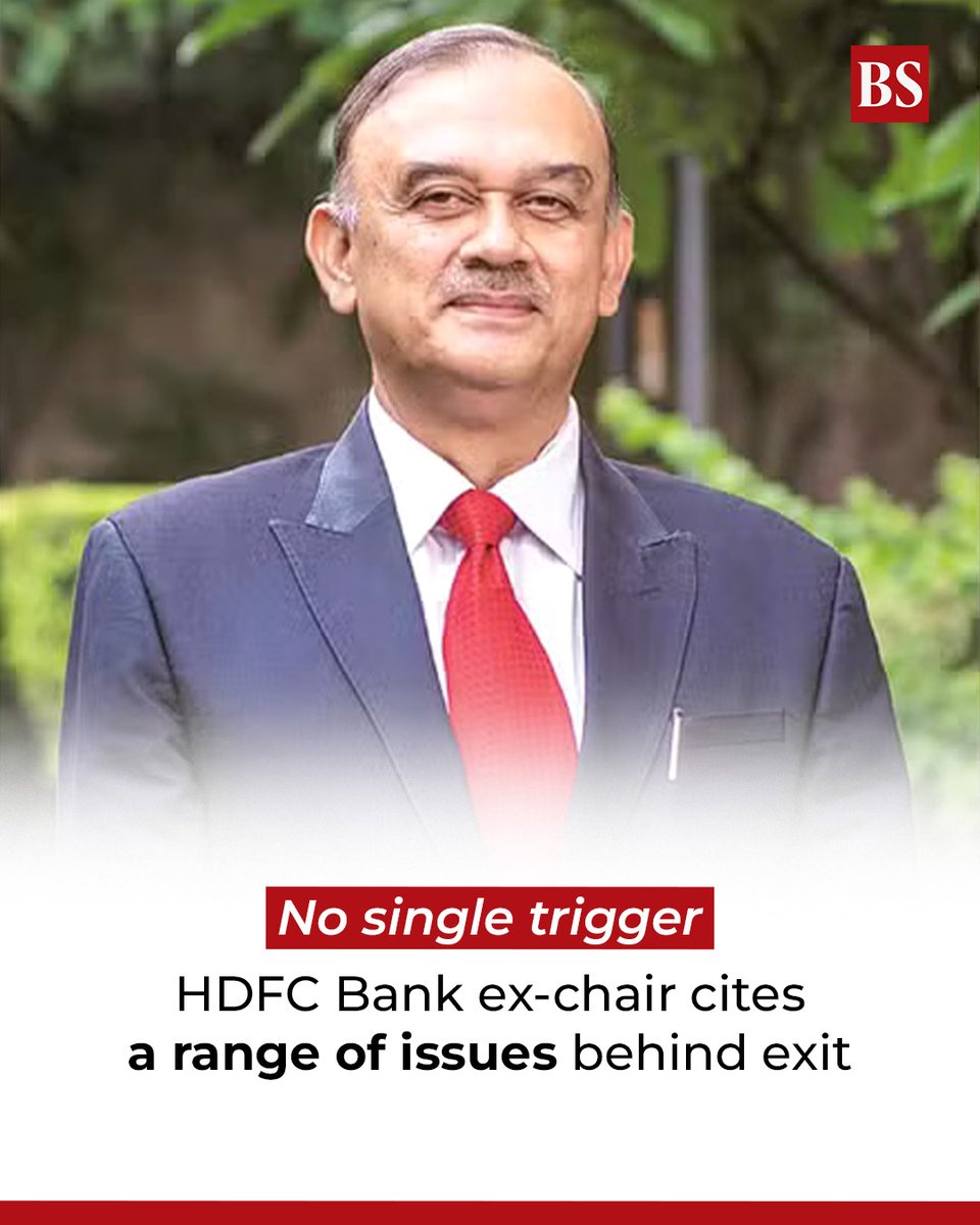 bsindia's tweet image. Atanu Chakraborty says resignation was driven by value incongruence over multiple issues, including AT-1 bond mis-selling and governance concerns, not any single trigger.

Details: mybs.in/2g4k6uj

#AtanuChakraborty #HDFCBank #Banks #IndianBankingSector #Bonds