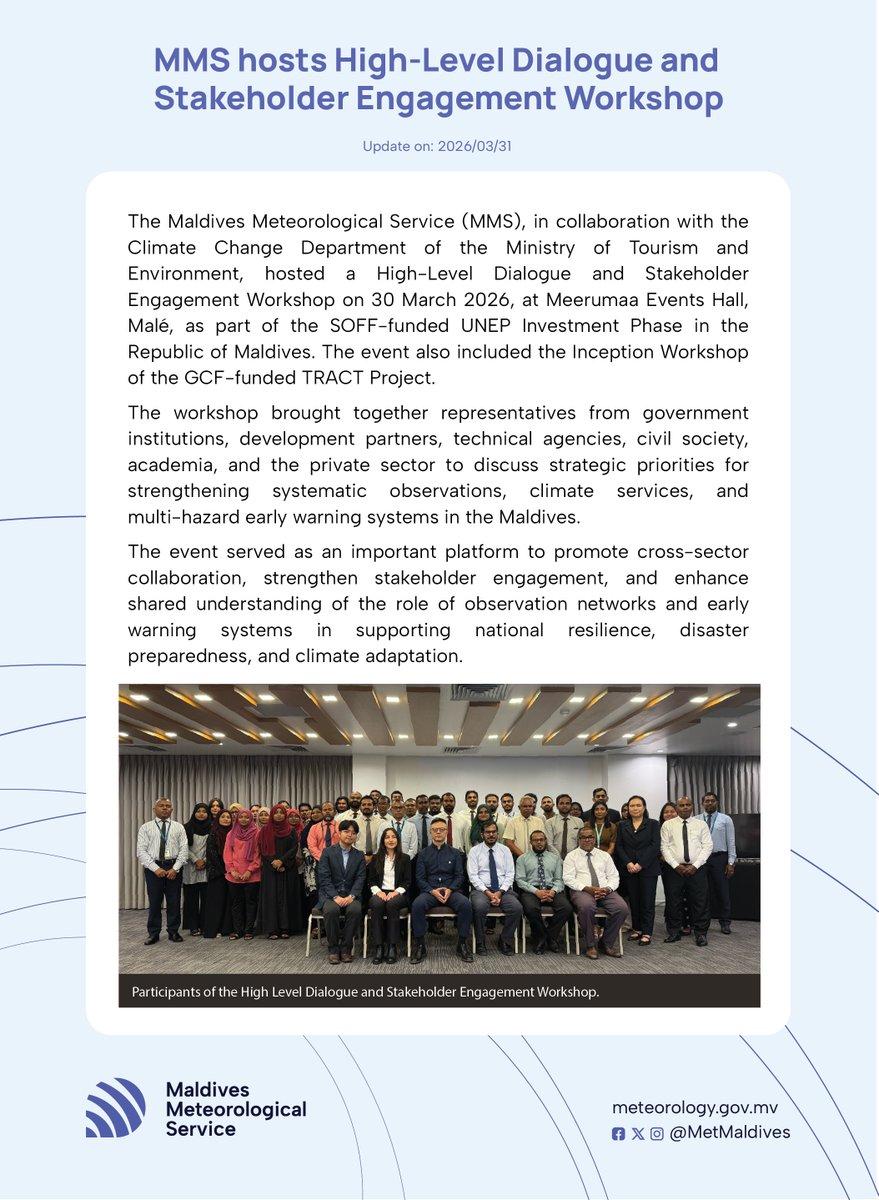 Maldives Meteorology tweet media