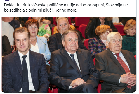 KragelNadja's tweet photo. ''Milan Kučan pritiska na Stevanovića in Logarja, naj prelomita svoje besede..'' In gresta v koalicijo s koruptivnim Golobom in Soroš levico? 🤮Koruptivni Golob sploh ne bi smel sestavljati slovenske vlade #arest !!!! https://t.co/jY9spJE1Kq