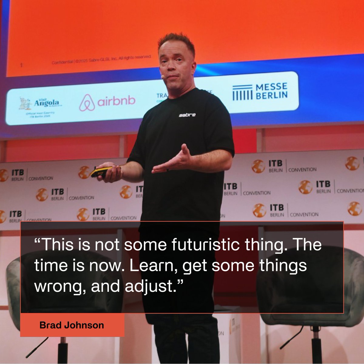 Sabre_Corp's tweet photo. Discovery. Retailing. Checkout. Servicing. Every stage of the agentic travel journey has a hard problem sitting inside it. 

At ITB Berlin, Brad Johnson broke down what travel tech actually needs to get right for it to work. His takeaways: https://t.co/ue55UyXHHJ https://t.co/CfMJxI41TI