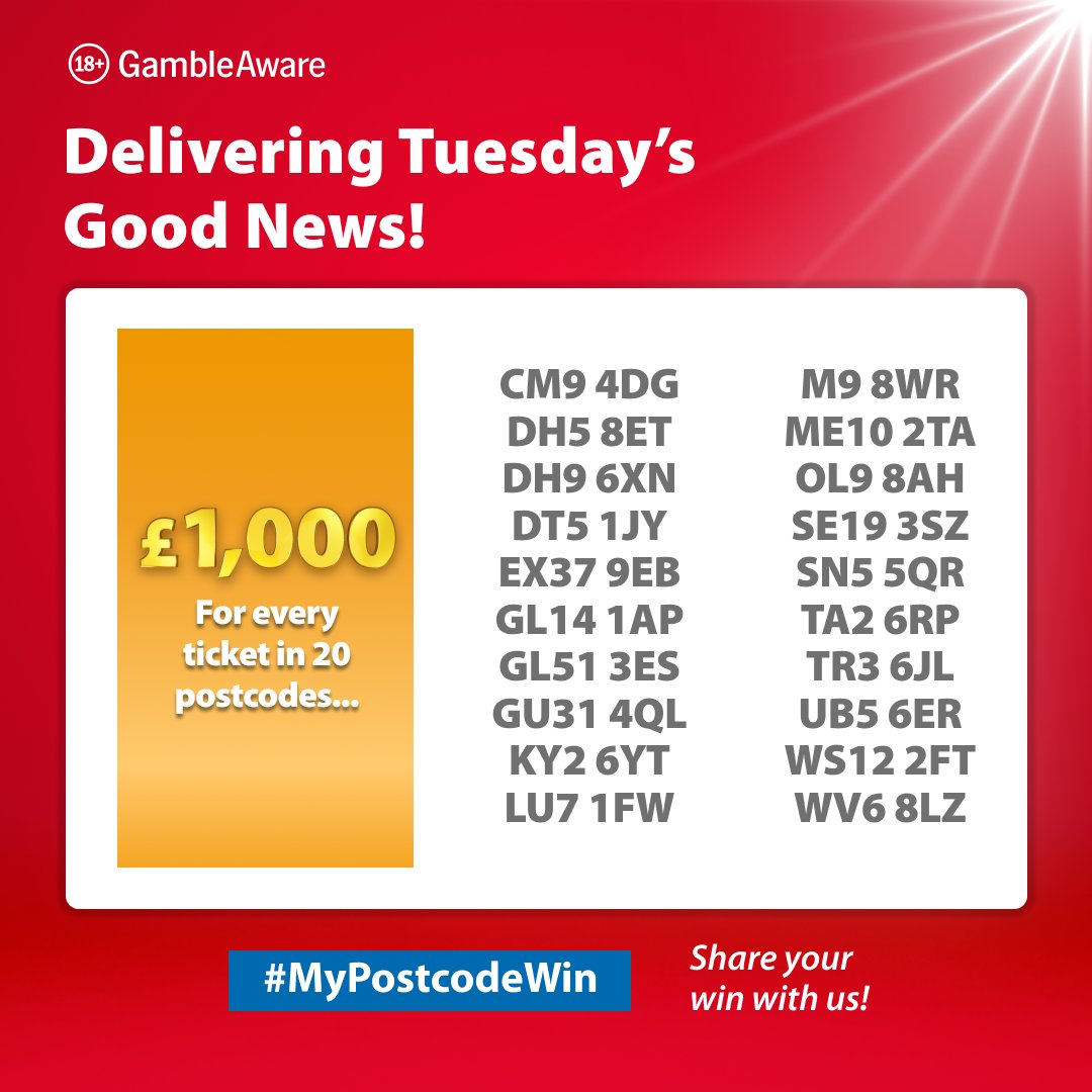 Postcode Lottery tweet media