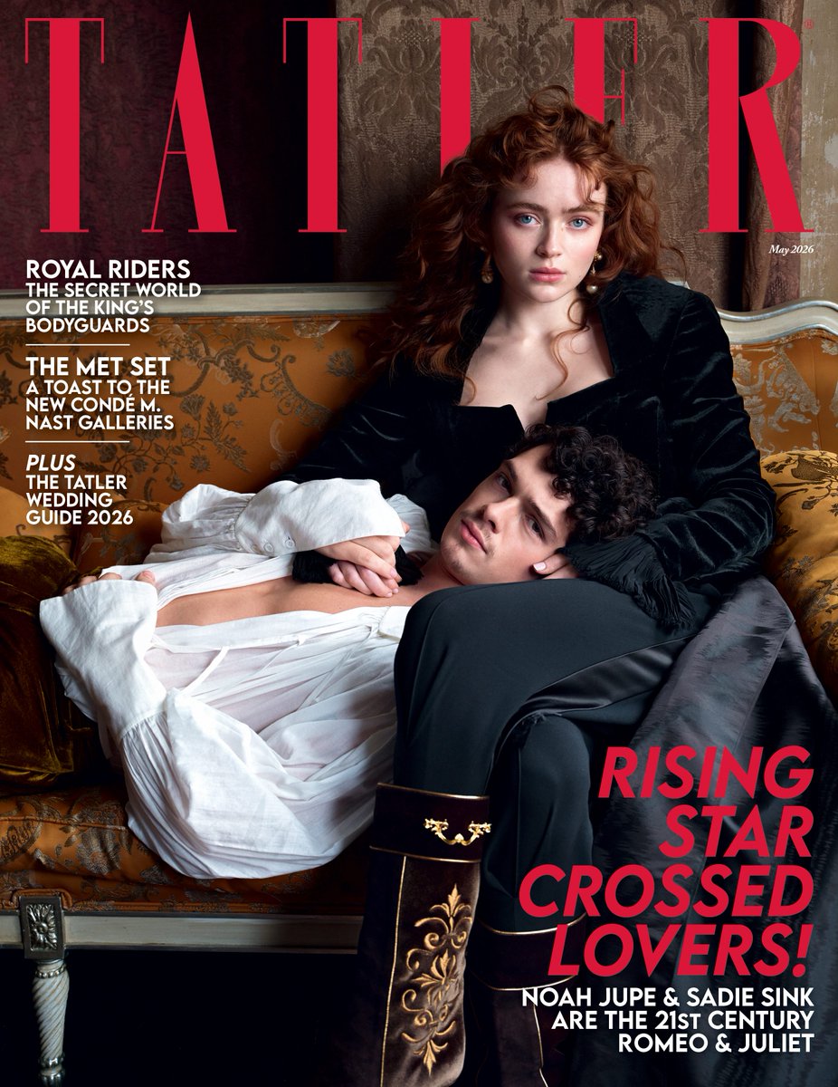 #SadieSink and #NoahJupe are Tatler’s May cover stars! Fresh off Stranger Things and Hamnet, the pair are making their West End debut in Robert Icke’s electrifying new Romeo and Juliet.

Full interview: tatlermagazine.visitlink.me/YX6mWs