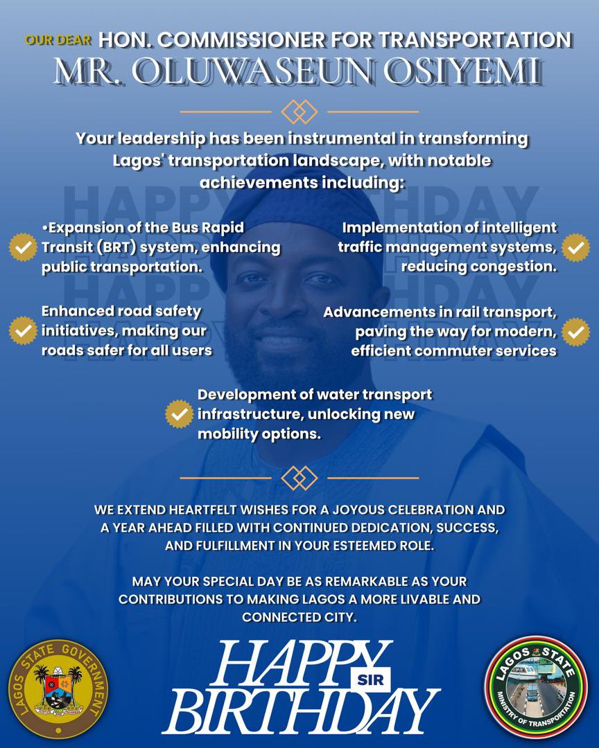 Lagos State Ministry of Transportation tweet media