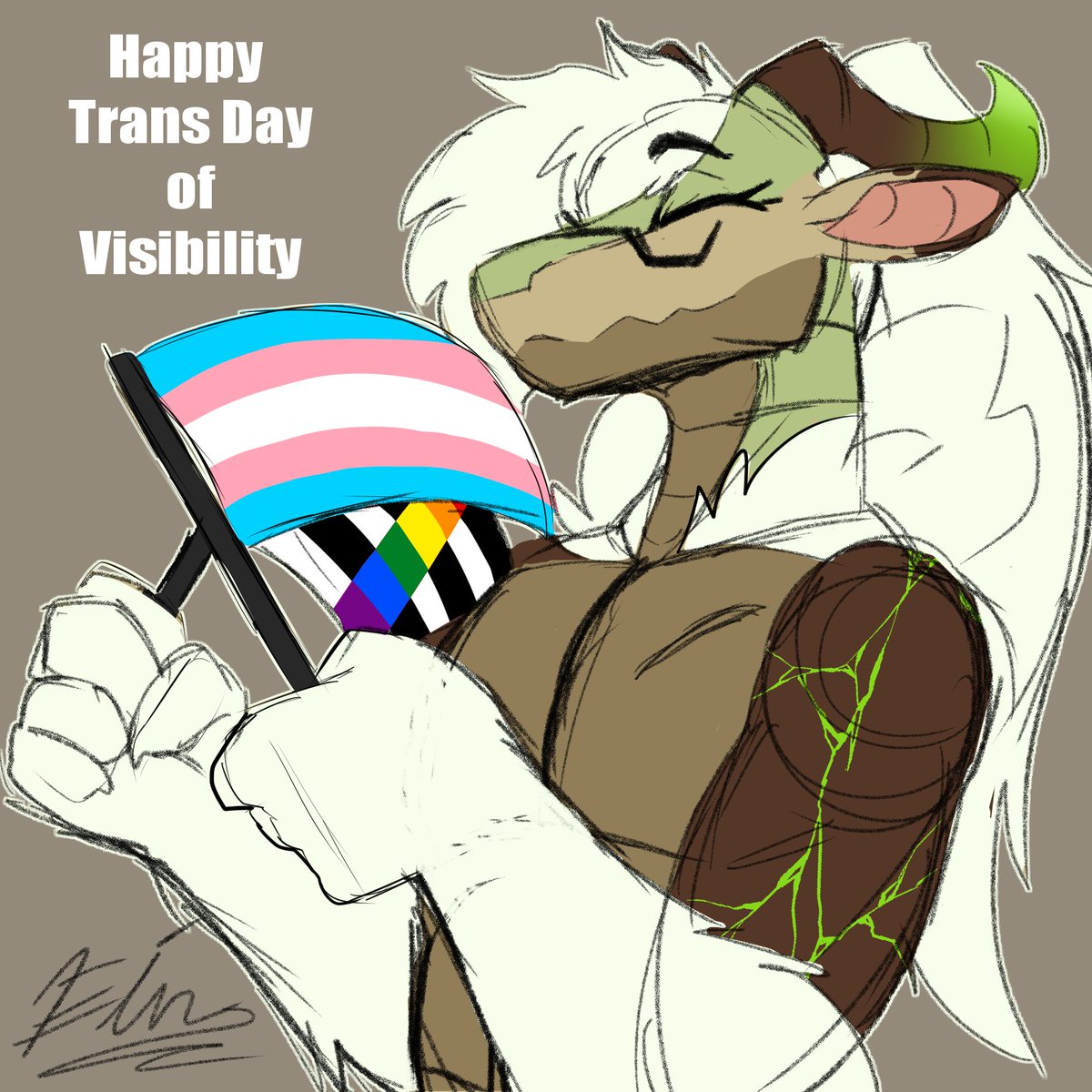 Happy Trans Day of Visibility from your friendly neighborhood noodle ally. 

Im lookin 👁️👁️