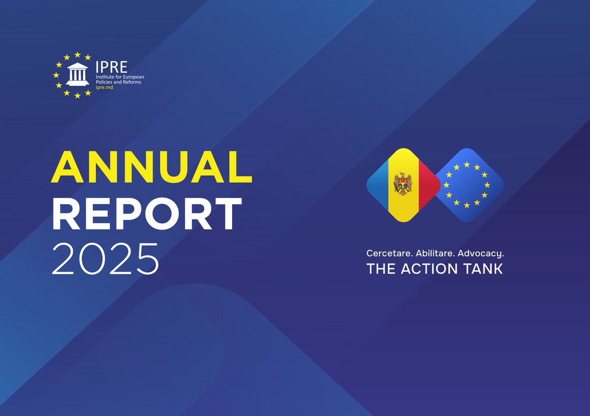 IPREMD's tweet photo. #IPRE Publishes the 2025 #ActivityReport and Reaffirms Its Commitment to the Republic of Moldova’s European Path.

Read more - https://t.co/nSMl1A34jC

#TheActionTank #ThinkTankMatters https://t.co/CvXyleBQef