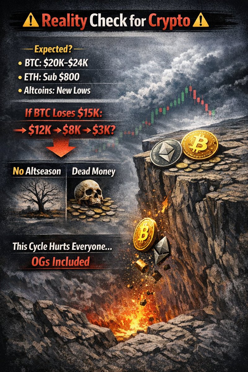 ⚠️ Reality Check for Crypto – Read Carefully

Dear members and crypto community,

I’ve nailed multiple tops and bottoms — from the bear market bottom all the way to the top.

I publicly warned about the Bitcoin top when most were calling for $150K–$200K–$250K.

Now I’m saying