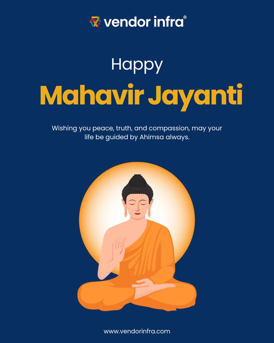 On this sacred occasion of Lord Mahavir Jayanti, may your life be guided by truth, peace, and compassion.
Let’s follow the path of Ahimsa and kindness in every step.
#MahavirJayanti #Ahimsa #Peace #Truth #Compassion #Jainism #Spirituality #PositiveLiving
vendorinfra.com