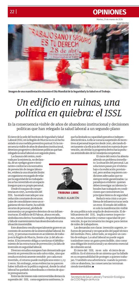 CCOO Región Murcia tweet media