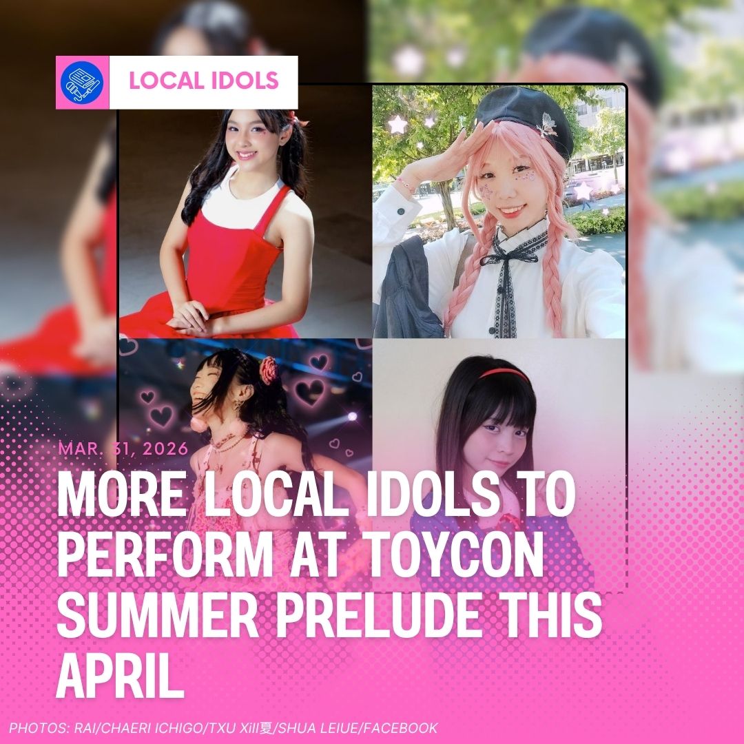 mokugekishanews's tweet photo. Toycon PH announced that more local idols will be performing at their Toycon Summer Prelude event on April 11 and 12 at Okada Manila's The Garden in Pasay City.

#LocalIdols 
#ToyconPH 
#Rai 
#ChaeriIchigo 
#TxuXii 
#ShuaLeiue https://t.co/XO8az20zBk