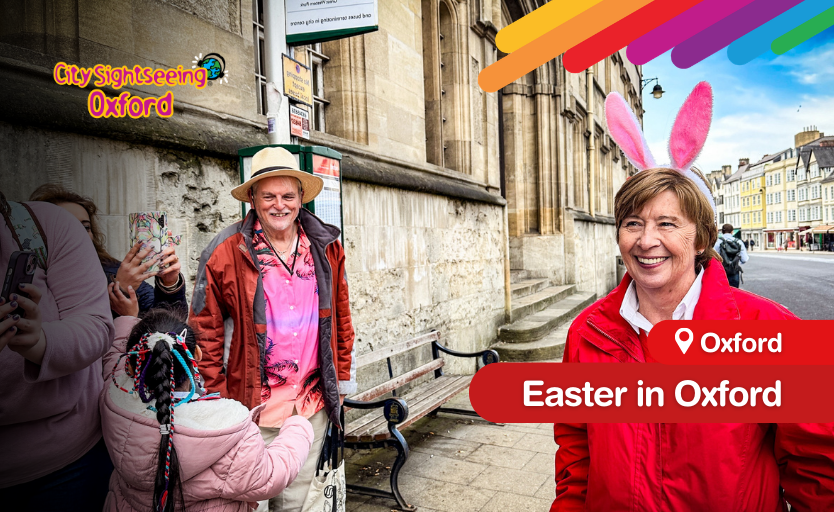 OxfordOpenTop's tweet photo. Hopping bunny rabbits in the bushes and chocolate eggs on the shelves can only mean one thing… Easter is here! 🐇

We’re here to give you just a few ideas of ways to keep your family busy this Easter. 

To find out more, just check out our website 👉 https://t.co/aEwNSqASPk https://t.co/rzdYkTpdyA