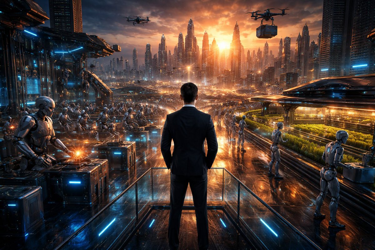 Mamii1316's tweet photo. We started with a question:
What if machines could work?
Now the real question is:
Who will own them?

@konnex_world  isn’t just about automation.
It’s about a new layer of the economy.

And we’re still early. https://t.co/BTCtzCnLlC