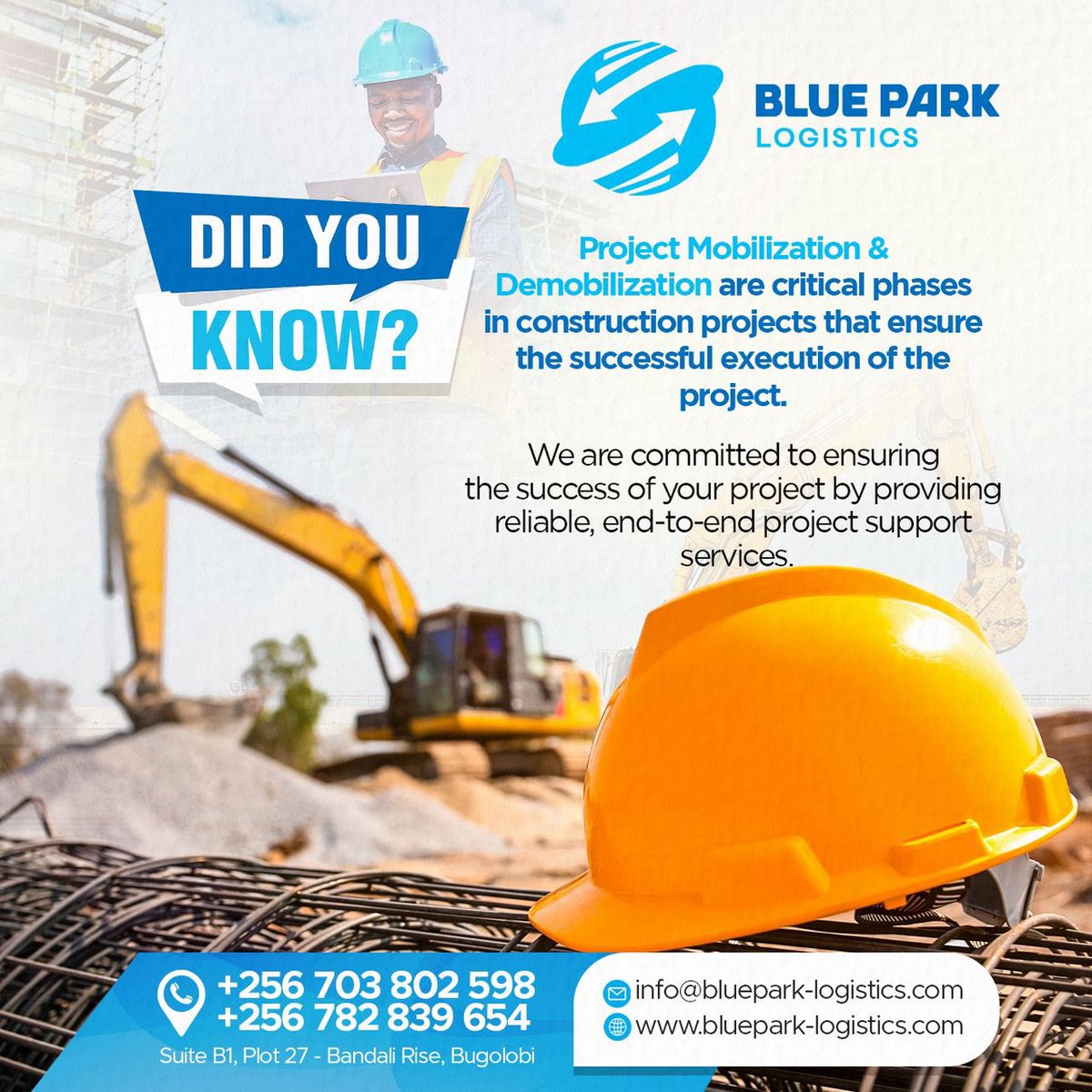 BluePLogistics's tweet photo. Yes!
Mobilization &amp; demobilization can make or break a construction project. Let us handle both.

We deliver reliable, end-to-end support to ensure your project succeeds from start to finish. Talk to us today.

#BlueParkLogistics #Mobilization #Demobilization https://t.co/tlpRMQnNEO