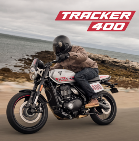 先日の東京モーターサイクルショーでも大注目だった
Thruxton400 ＆ Tracker 400‼️

入荷が待ち遠しい2台ですが、
現在ご予約を絶賛受付中です🙆‍♂️

気になる方はぜひお気軽にお問い合わせください✨