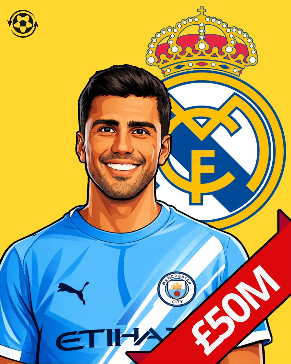 phenom2023's tweet photo. It will take a bid of about £50M from Real Madrid to tempt Manchester City into selling Rodri.
#sportnews https://t.co/k4reUzhaEP