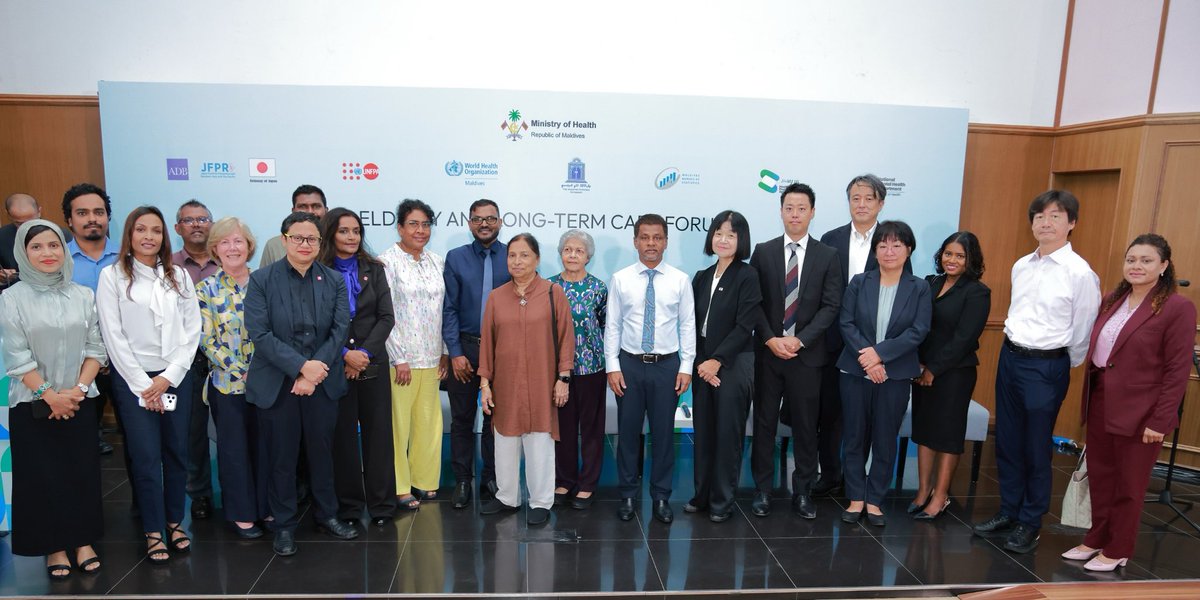 MoHmv's tweet photo. Minister Abdulla Nazim Ibrahim joined the opening of the National Forum on Sustainable Elderly Care &amp; Long-Term Care Systems at @MNU_edu, bringing together key stakeholders to advance healthy, active, and dignified ageing in the Maldives. https://t.co/cnKg4rxiOf
