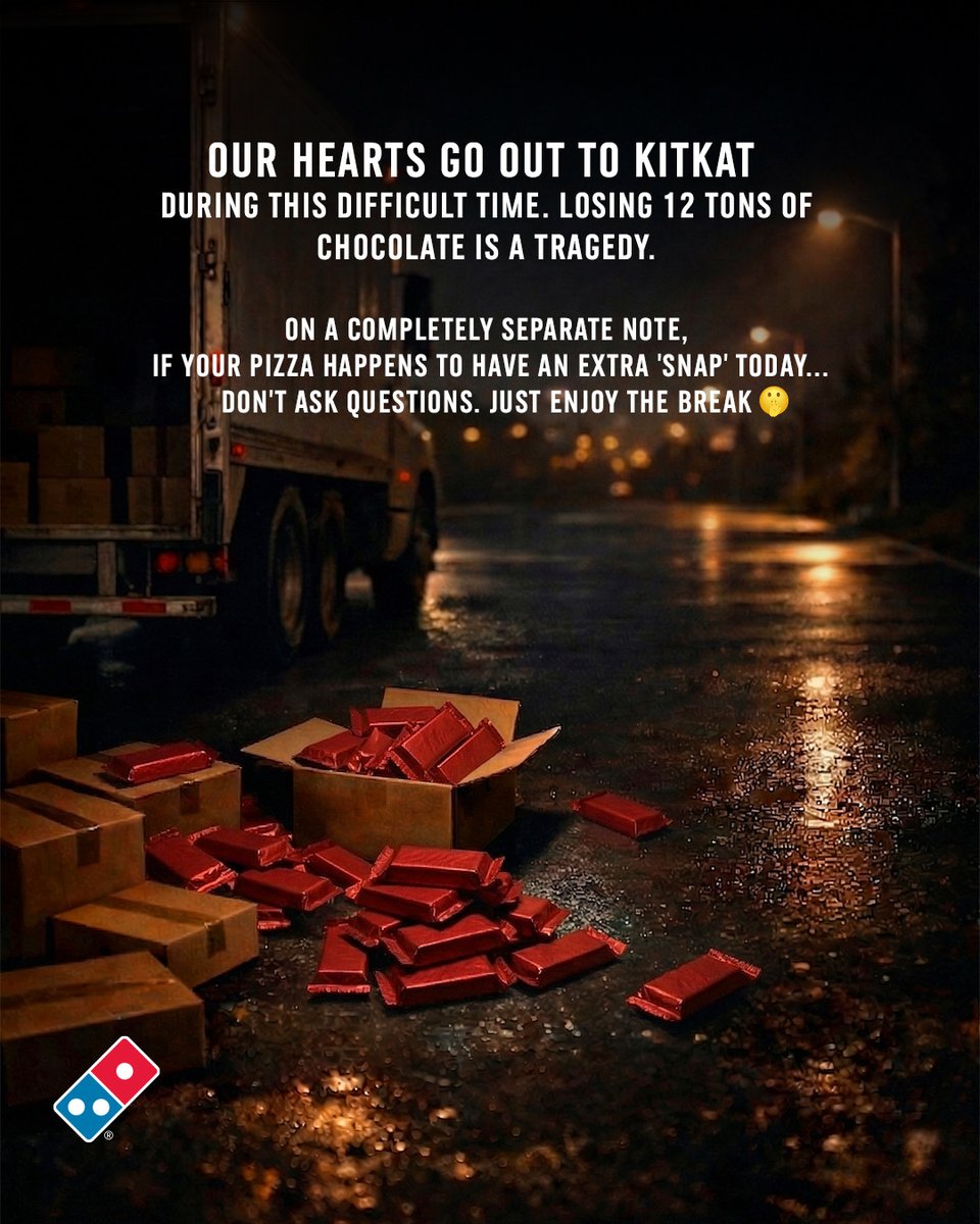 DominosLebanon's tweet image. They say "Have a break," so we took... several thousand of them. For research purposes. Obviously. 🕵️‍♀️🍕

#Heist #Dominos #Pizza