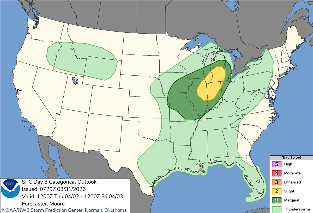 NWS Storm Prediction Center tweet media