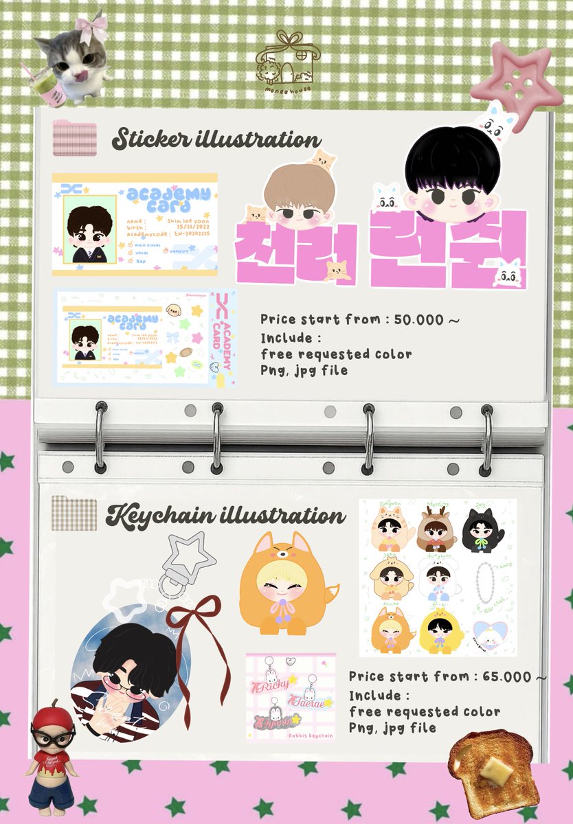 OPEN COMMISSION 🏠
☎️ DM FOR ORDER 

> twibbon
> pin button 
> keychain 
> sticker 
✔️free coloring 

#zonauangㅤ #zonajajan #merchillustrasi