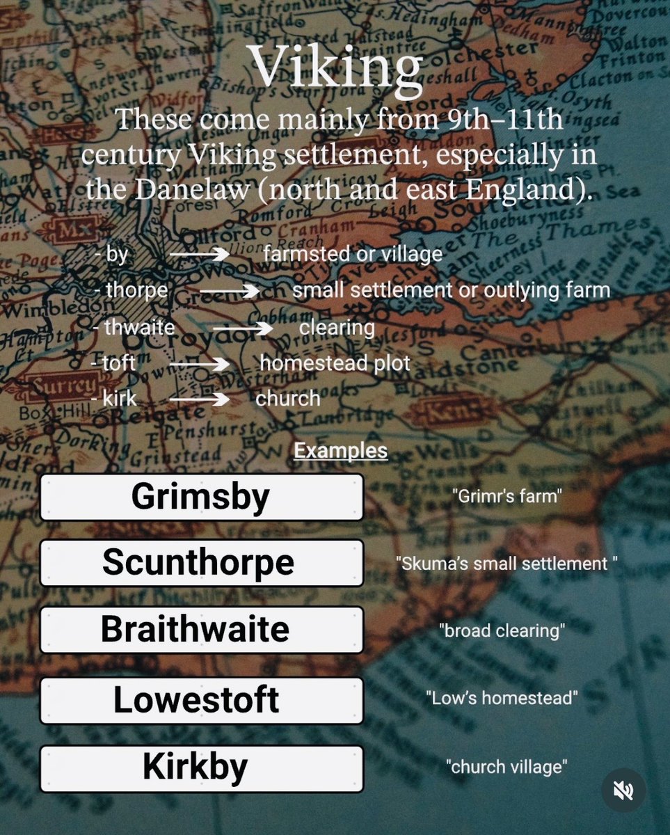 BibiRippon's tweet image. For those of us who love to understand etymology of the places’ names, the Viking chronicles on Instagram has posted a great explanation. Here in Dorset, additionally, many places contain Latin words: parva, magna, forum, abbas, canonicorum, regis etc. 
#words #history