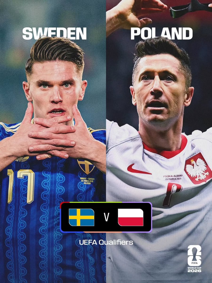 🇸🇪↔️🇵🇱
⏲️ 20h45

#FIFAWorldCup