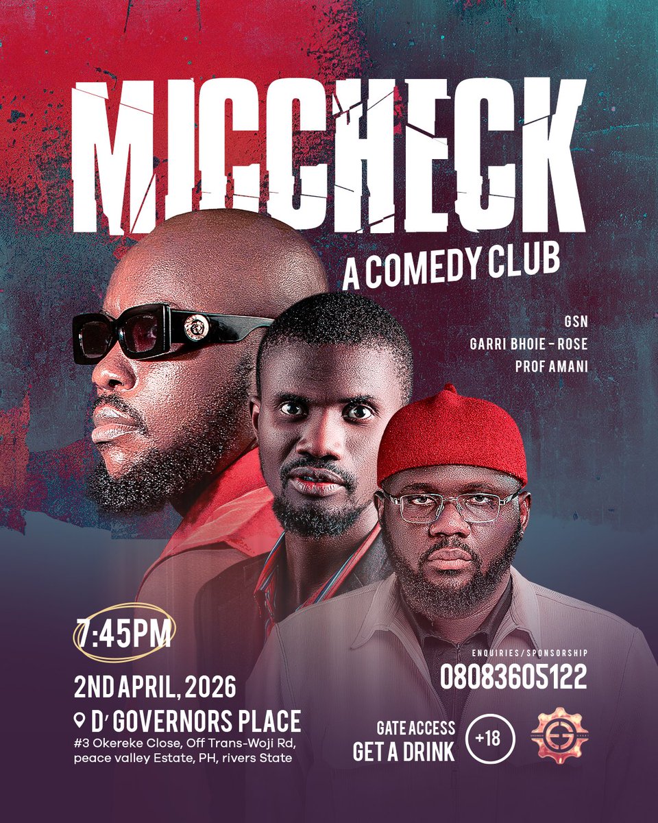 GSNComedian's tweet image. Good morning Brethren
April #MicCheck ✌️