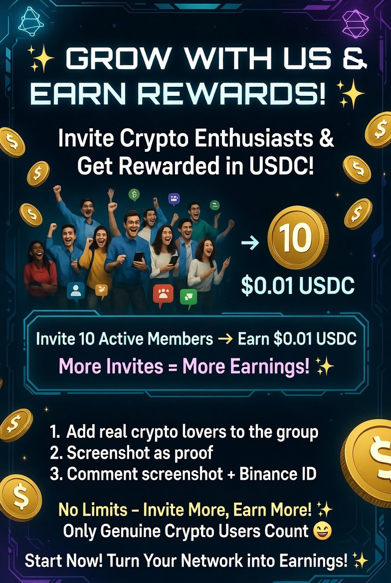 polashx25's tweet photo. 🚀 Grow With Us &amp; Earn Rewards! 💰

👉 Invite crypto lovers to our group and get rewarded in USDC!

💎 Reward Details:

- Invite 10 crypto enthusiasts → Earn $0.01 USDC
- The more active members you bring, the more you earn!

📌 How to Participate: 👇👇
https://t.co/ggxBudB45L https://t.co/o9mAQpIrtI