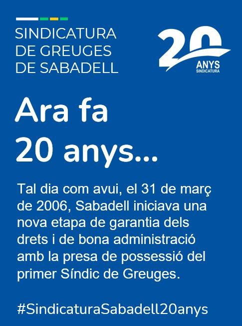 Sindicatura de Greuges de Sabadell tweet media
