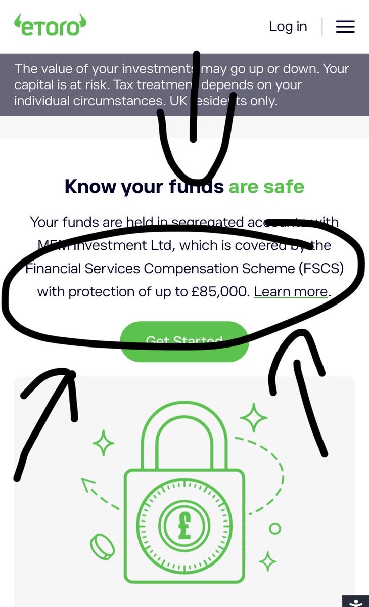 aliceesolsen's tweet image. Hi @eToro #etoro etoro, can I ask why you will only cover up to 85k in savings should anything happen when the @FSCS #fscs said it covers up to £120k? Is this allowed @MartinSLewis #martinlewis #askmartin @MoneySavingExp? My Dad is looking 2open their ISA,this is putting him off
