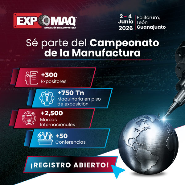 ¡El Mundial de la Metalmecánica te espera! 🏆📷Descubre CNC, Robótica y Automatización en vivo en #EXPOMAQ2026. Donde la tecnología compite y los líderes deciden. Poliforum León 📷 📷  #Metalmecanica #CNC #Robotica