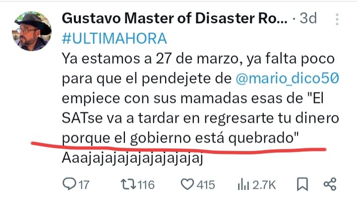 Gustavo Master of Disaster Rocha tweet media