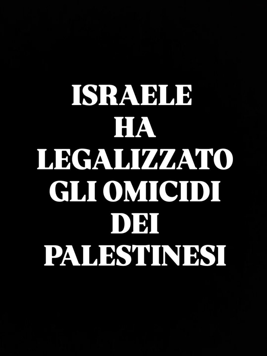 Israele ha legalizzato gli omicidi dei palestinesi.

Questa è barbarie.