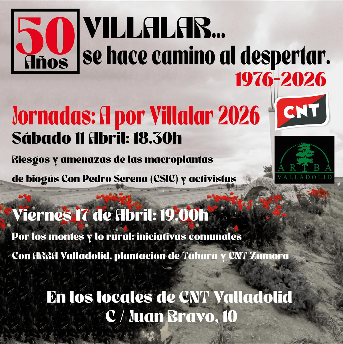 A POR #VILLALAR2026 | Hay multitud de razones para que la clase trabajadora inunde #Villalar contra las instituciones y poderes que arruinan a Castilla. En estas jornadas compartiremos sobre algunos de ellos.