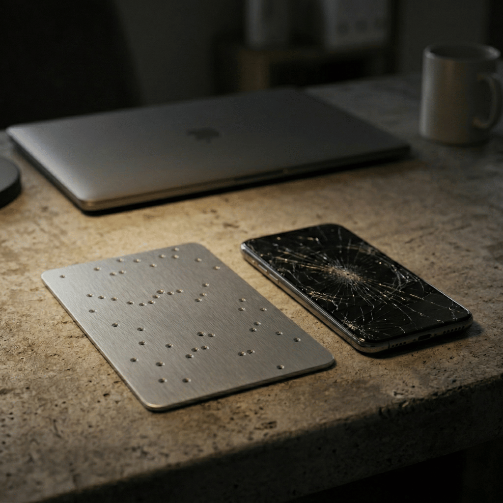 KryptoDots's tweet image. Screens Shatter, Steel Stays

📱🧱 Every digital thing dies. Only steel keeps secrets that matter. #DigitalSecurity #SelfCustody #Kryptodots