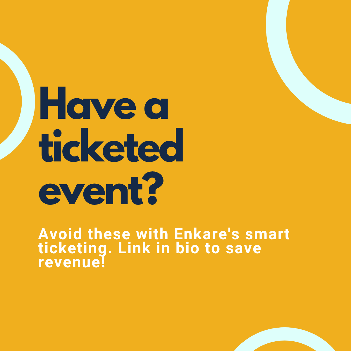 enkare_ke's tweet photo. 5 Ticketing Mistakes KILLING Event Revenue:

1️⃣ Confusing tiers
2️⃣ Hidden fees
3️⃣ Late launch
4️⃣ No anti-scalping
5️⃣ Ignoring data
Fix w/ Enkare: https://t.co/cZfZjNMgr6 #EventTips #TicketingHacks

Enkare makes it easy: https://t.co/cZfZjNMgr6 #EventPro #TicketingTips https://t.co/LO5sDgOa8f