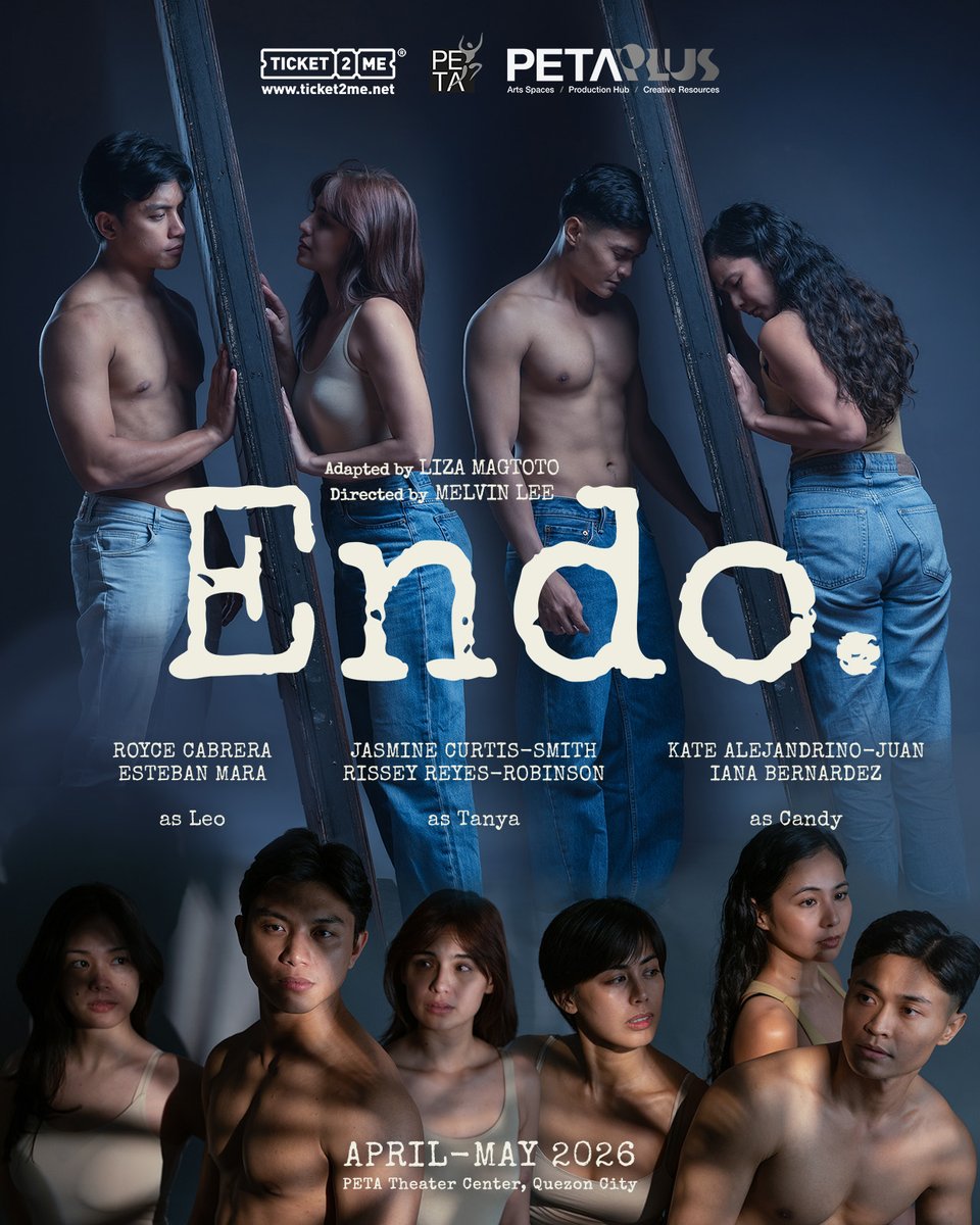 unSauLicited's tweet image. ENDO returns to Manila in 2026.

From contractual labor to the gig economy, the story feels even more urgent on stage at PETA Theater Center.

Jasmine Curtis-Smith and Royce Cabrera lead this new staging.

#ENDO #ManilaTheater #PETA