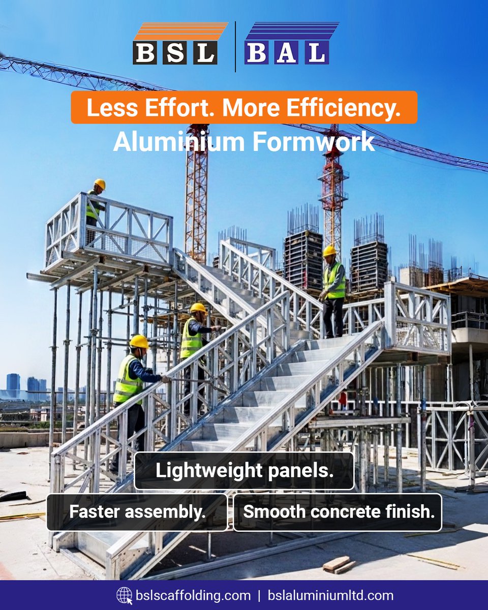 LimitedBsl37061's tweet image. BSL – The Future of Modern Construction.

Lightweight panels that are easy to handle, faster assembly that saves valuable time on site, and a smooth concrete finish that ensures consistent quality in every structure.

🌐 Visit: bslscaffolding.com

#ModernConstruction