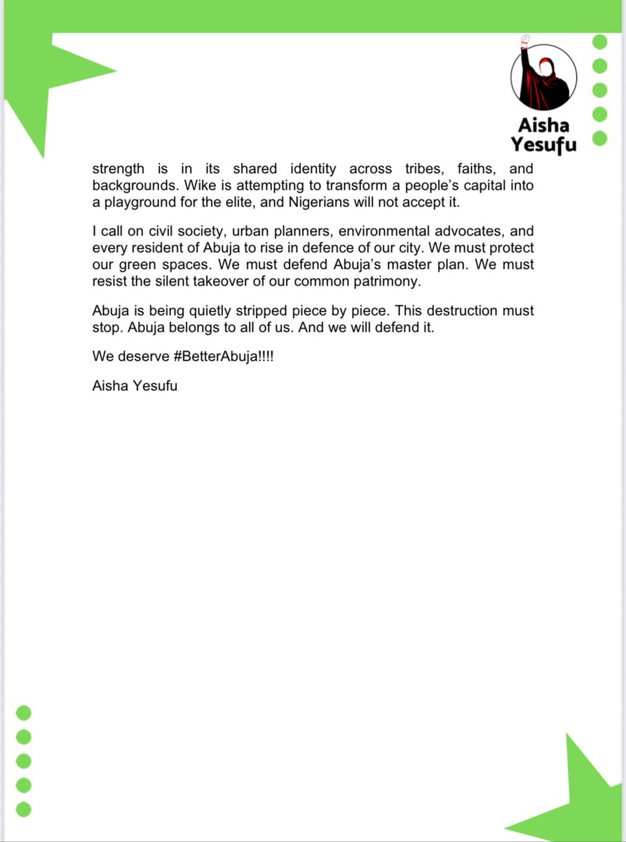 Aisha Yesufu tweet media