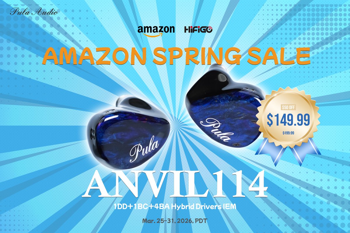 HiFiGoAudio's tweet photo. 🎶@pulaaudio 𝘼𝙉𝙑𝙄𝙇𝟭𝟭𝟰 is back in action!💎
⏳Grab this classic sound at a price your ears will love.🙌
😎Your playlist is waiting!👇
Amazon US: https://t.co/QUMpm59bOp
#HiFiGo #pulaaudio #ANVIL114 #IEM #AmazonSales #BoneConduction #IEM #HiFi #DiscountAlert https://t.co/KUUfRaeDzV