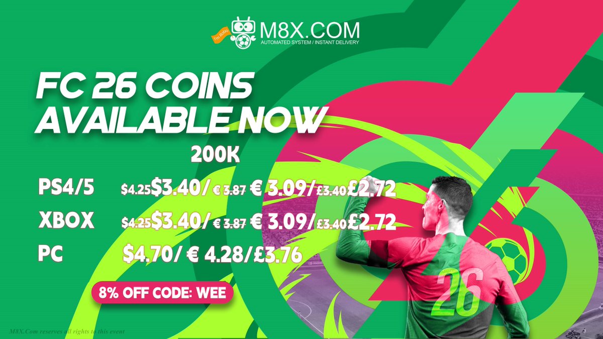 M8X.COM (formerly FIFACOIN.com) - FUT Coins Store tweet media