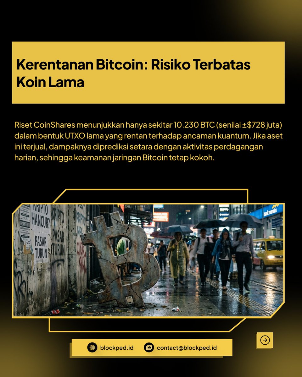 blockped76929's tweet image. Pembangunan fasilitas komputer kuantum raksasa senilai $1 miliar di Chicago memicu perdebatan di komunitas kripto. Teknologi ini secara teori mampu menembus sistem kriptografi yang melindungi Bitcoin.

blockped.id/pembangunan-fa…

#BitcoinNews #CryptoNews #Web3News #BlockPed