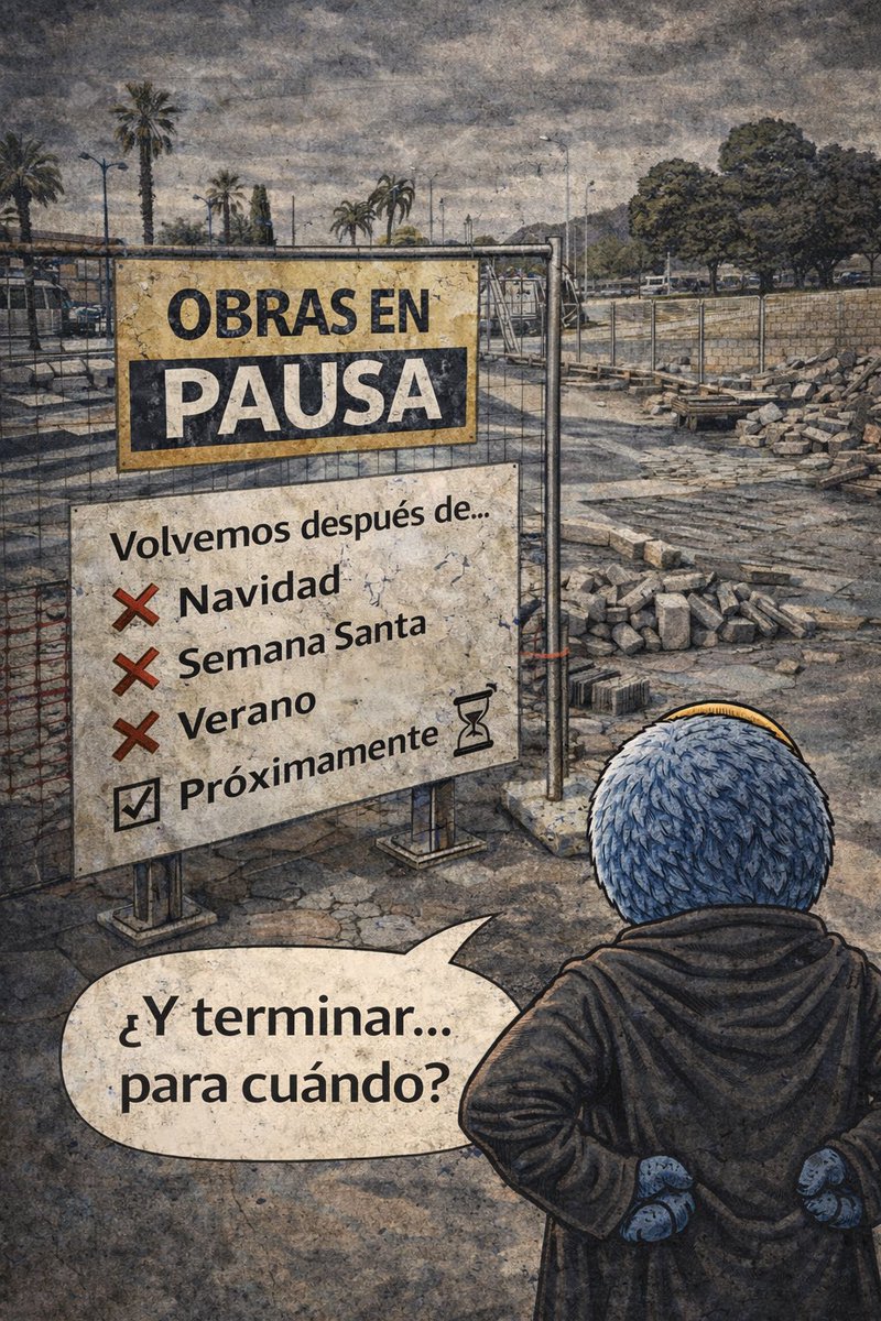 🥥 Amiguitos… El puerto no termina proyectos y las obras , tampoco.

Las pausa por Semana Santa
y las retoma “después”.

Como todo aquí.

Ni planificación,
ni plazos,
ni rumbo.

Solo paréntesis eternos.

#SuperCocoCartagena