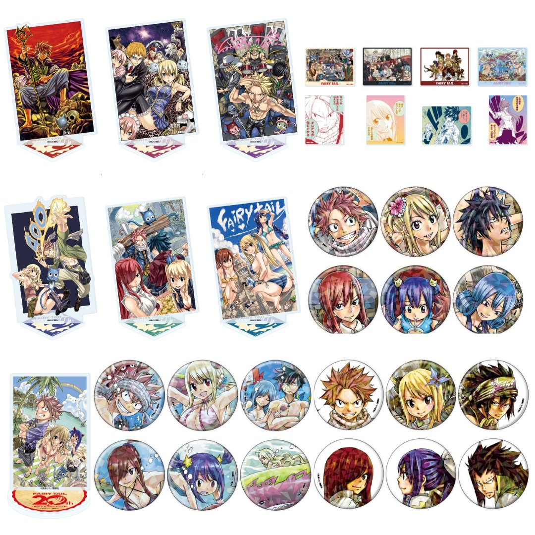 缶バッジ　アクスタ　ポストカード　コースター フェアリーテイル　ブランディッシュ フェアリーテイル ポストカード アクスタ 缶バッジ ブランディッシュ その他