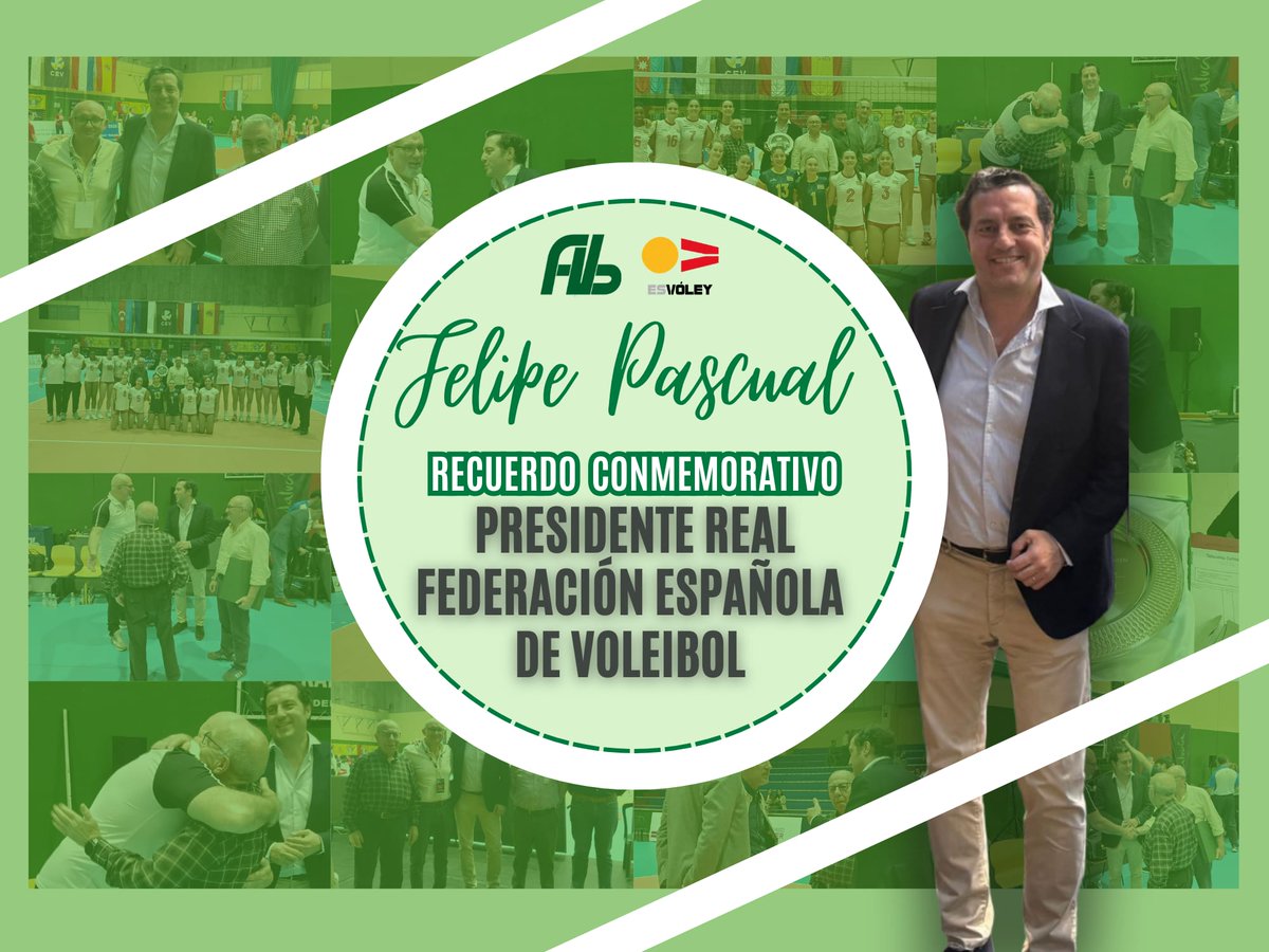 FAVB_'s tweet photo. 🏐✨ Reconocimiento a Felipe Pascual, presidente de la RFEVB 🇪🇸

👏 Por su trabajo y dedicación para llevar el voleibol a todos los rincones de España

@RFEVB
@DeporteAND

#Voleibol #PreeuropeoU18 #RFEVB https://t.co/zJASCBPMrK