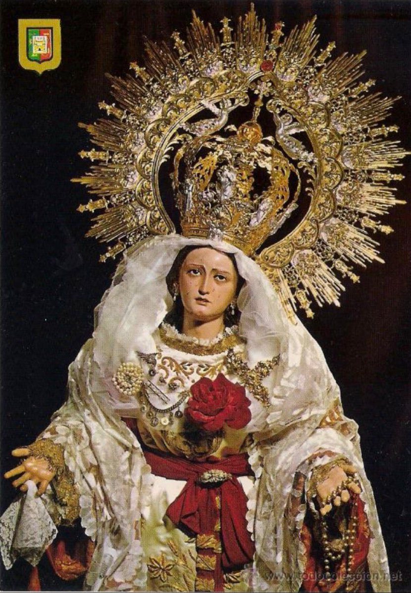 La Santísima Virgen de la Amargura Coronada, vestida por D. Javier Nieto, recupera para este Jueves Santo una impronta histórica que marcó su estética durante décadas.

Destaca en el conjunto el tocado en tul blanco y pecherín en encaje de hojilla de oro (estreno), junto a la