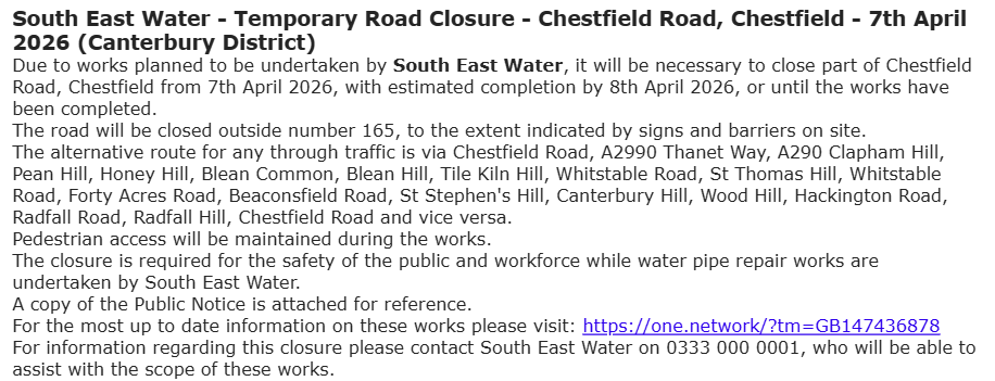 KCC Highways tweet media