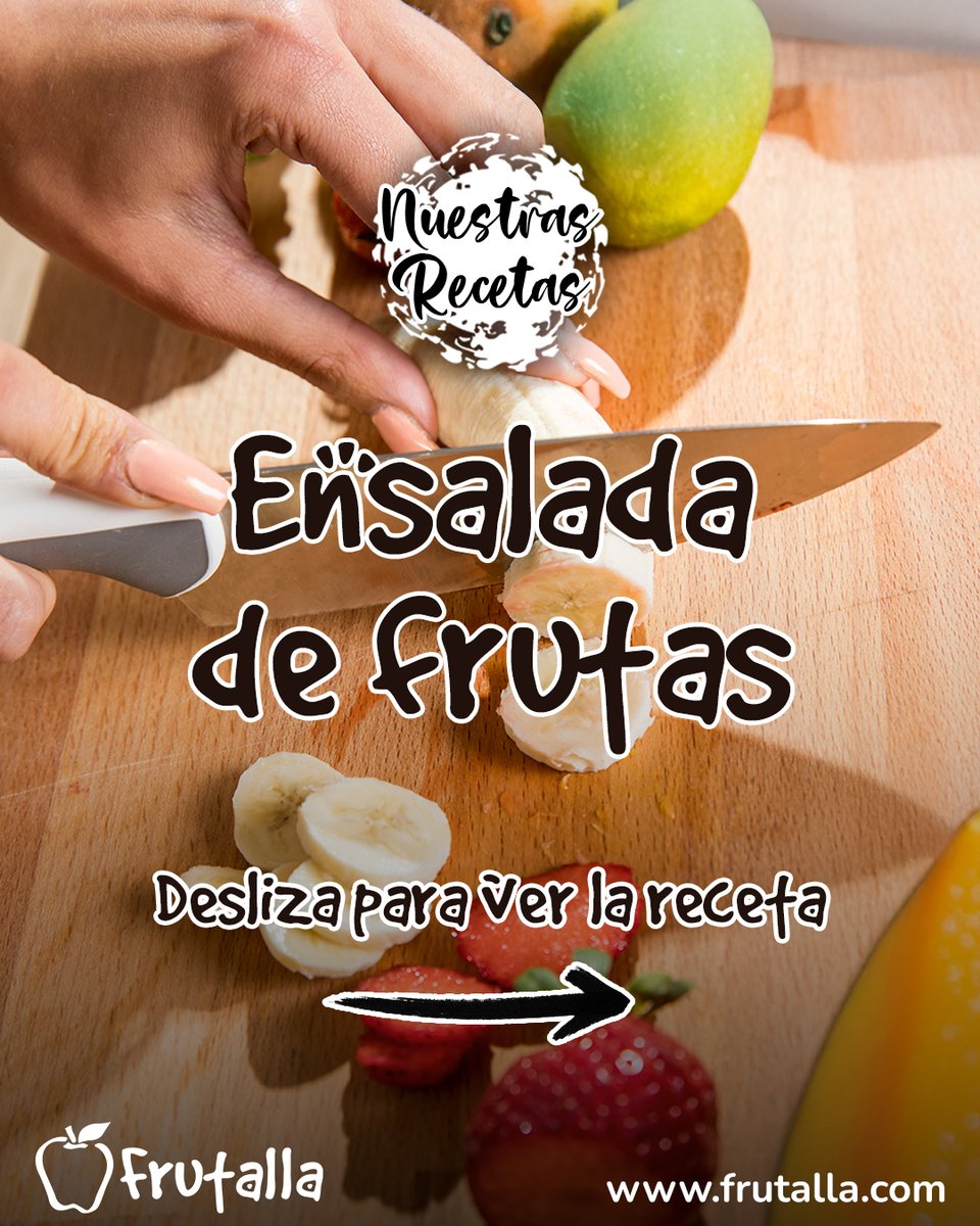 frutalla's tweet photo. Esta ensalada de frutas lista en 5 minutos es la solución perfecta: 
Ingredientes: Fresas, Plátano, Kiwi y Mango
👩‍🍳 Preparación:
Lava y corta toda la fruta
Mézclala en un bowl
Añade un chorrito de limón 🍋
Guárdalo para cuando no sepas qué comer y quieras algo rico y fácil ⏱️ https://t.co/nC7MUciYF7