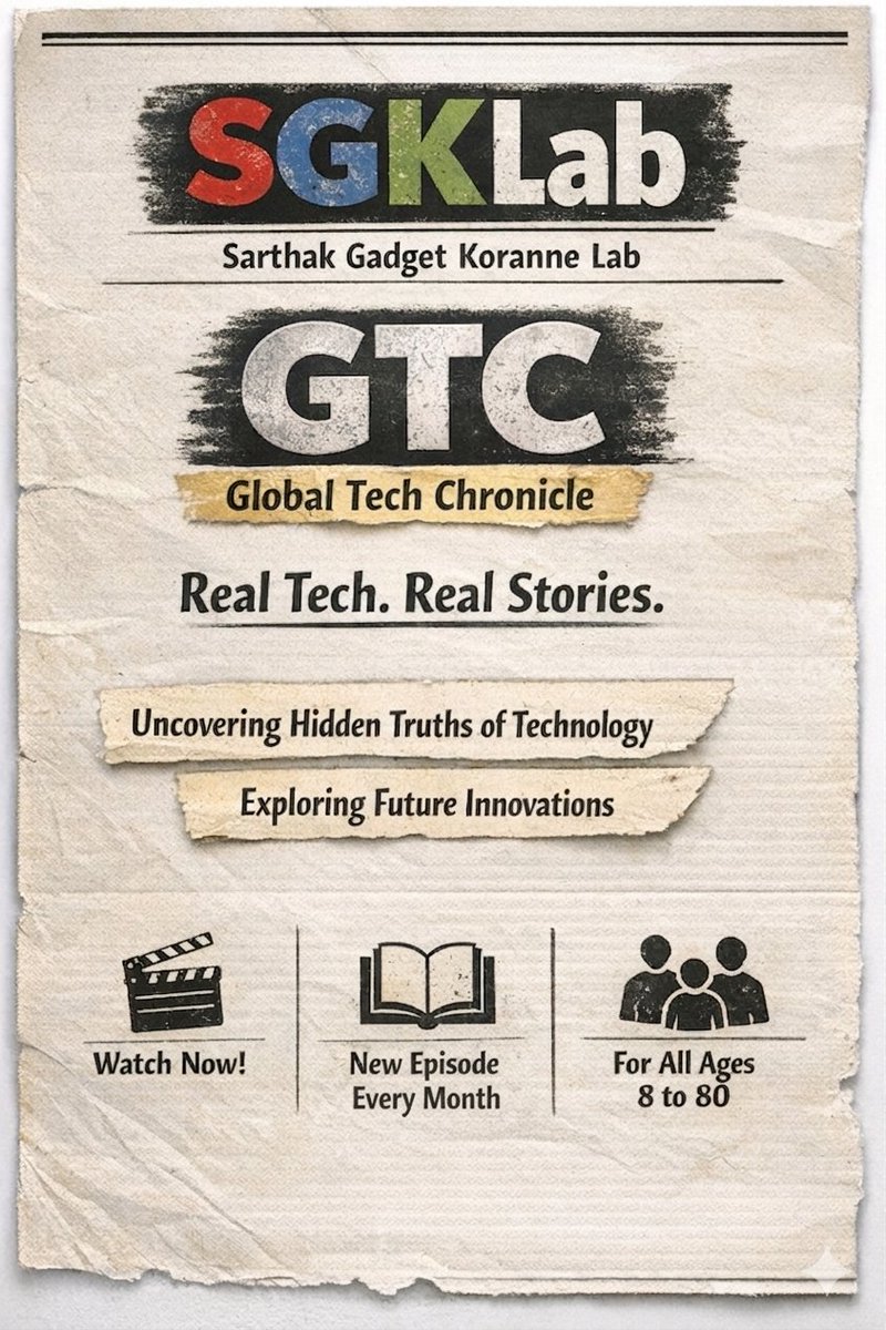 SGofficia's tweet photo. Most people watch tech.

Very few understand it.

That’s the difference.

🎬 GTC – Global Tech Chronicle
Not unboxing. Not specs.
Just real tech explained through stories.

👉 Understand technology, not just see it.

#Tech #GTC #Innovation https://t.co/K4gSI4lE4N