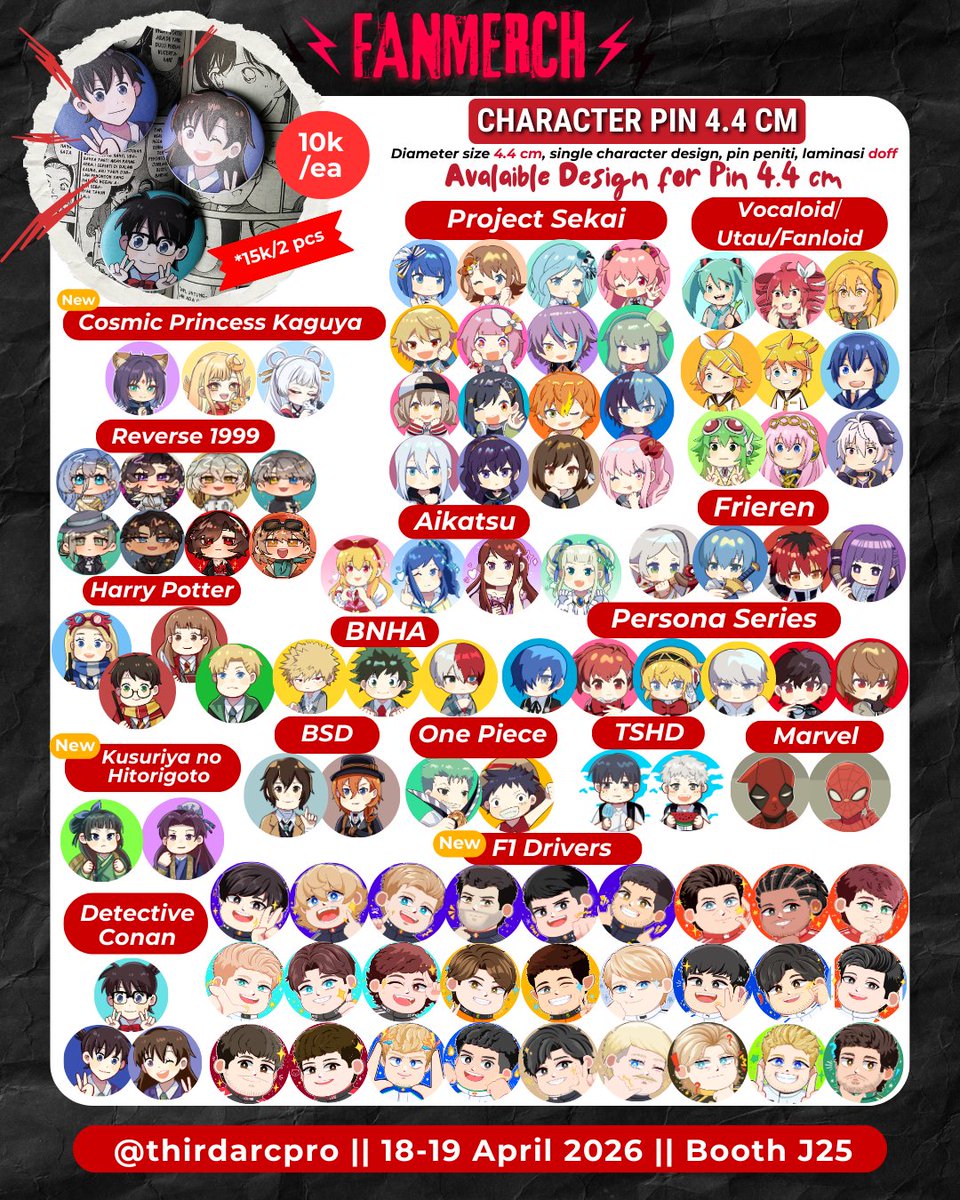 ThirdArc | COMIPARA 6 (J25) | Anime Fanmerch tweet media